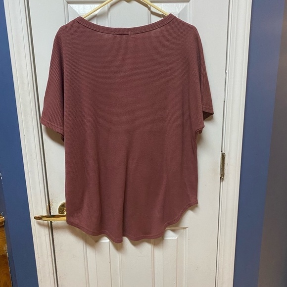 Womens UGET Blouse Short Sleeve V Neck Button Down Shirts Tie Front Knot Medium. - Picture 9 of 9